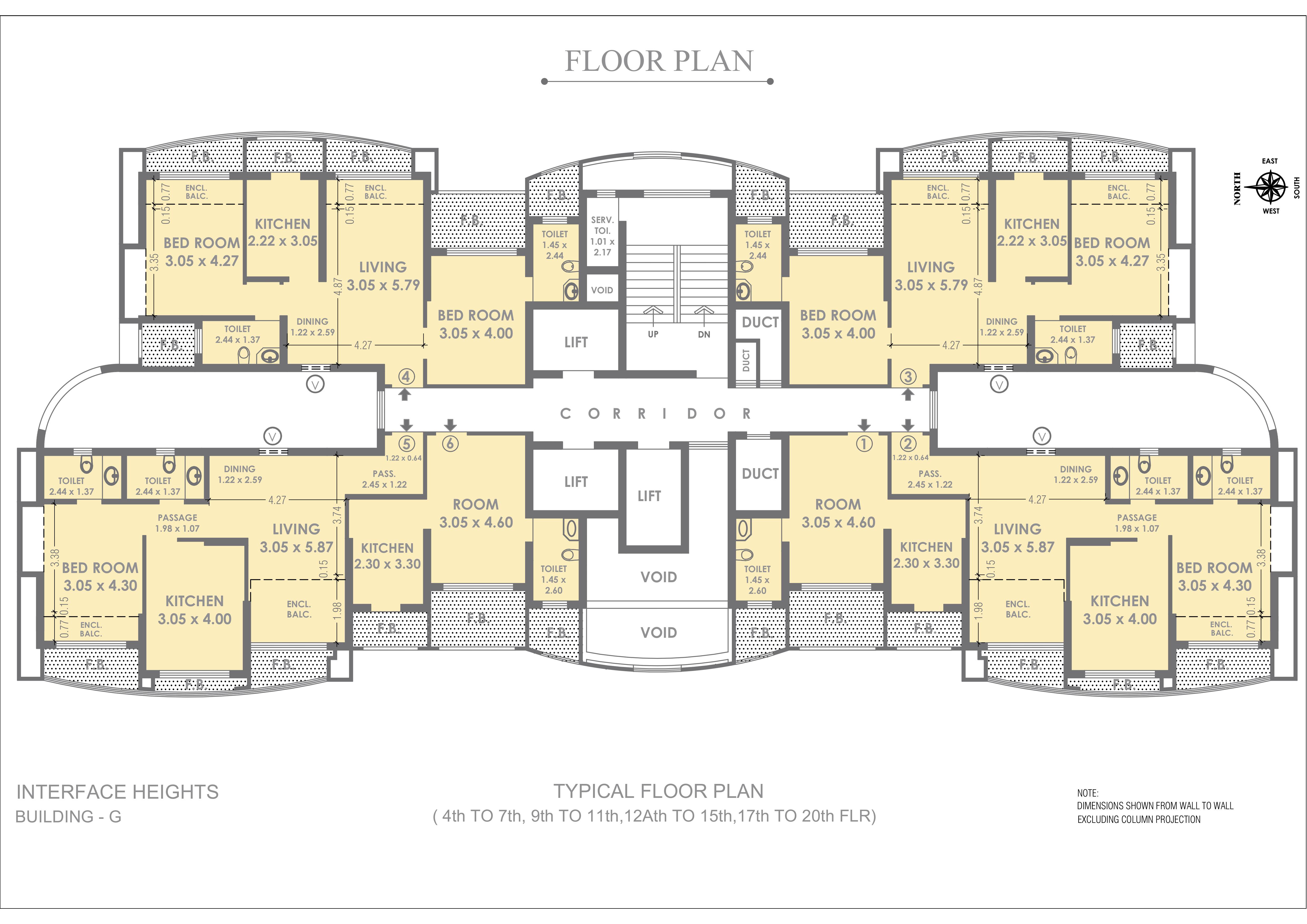 Raheja Interface Heights Floor Plan