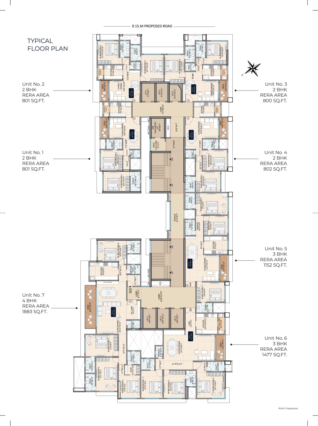 JE & VEE Shree Gopal Dham Floor Plan