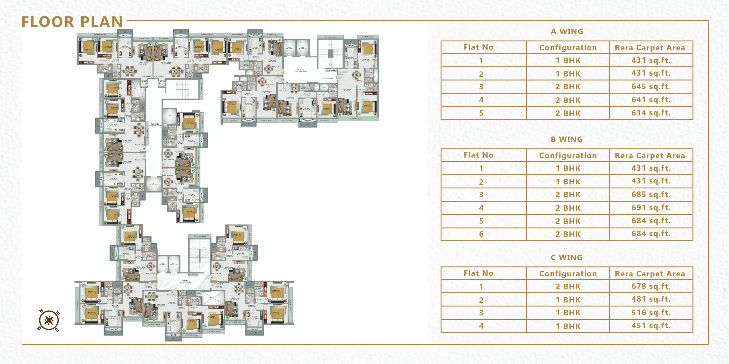 Shreeji Sai Divine Floor Plan